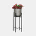 Metal Planters On Stand (Set of 3)