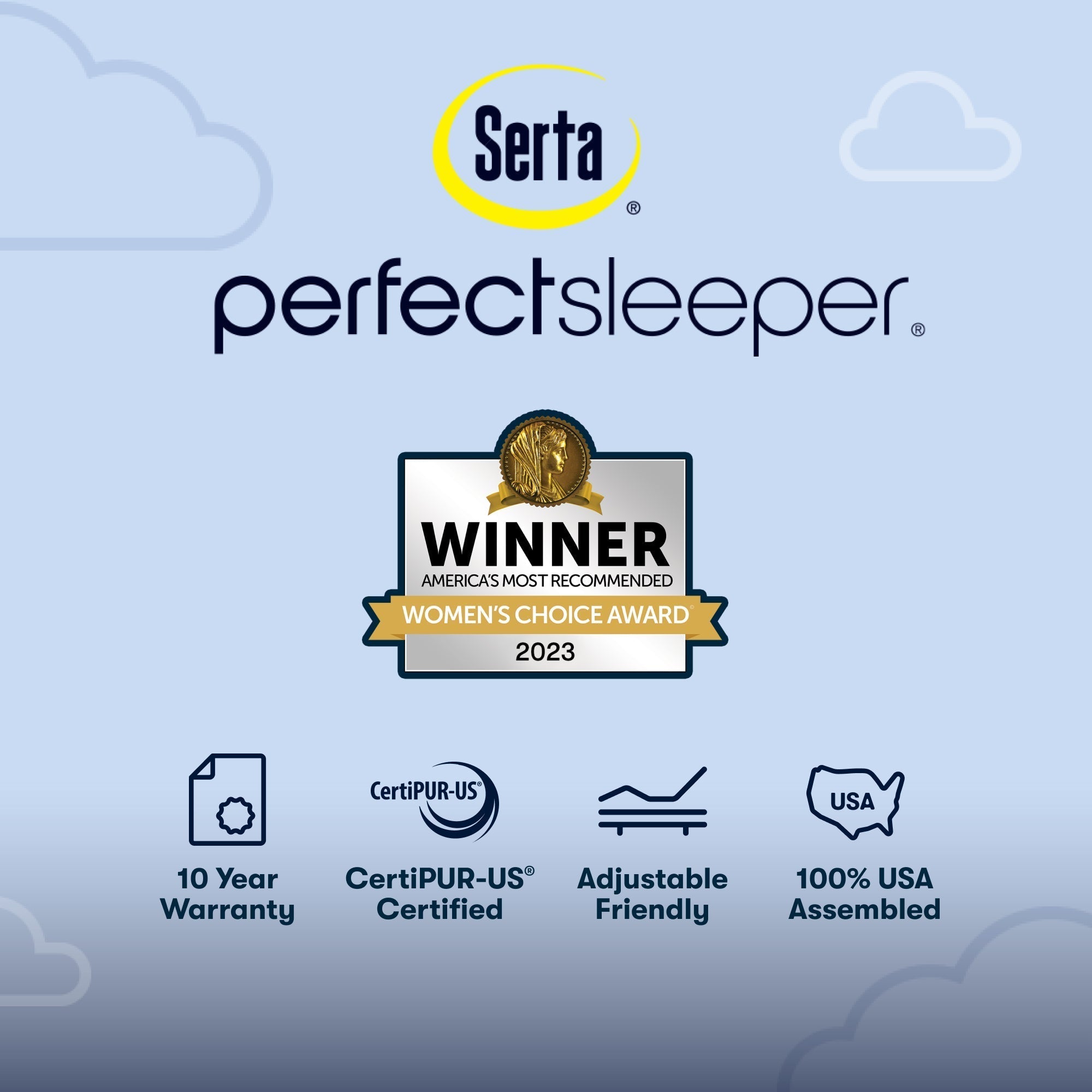 Serta Perfect Sleeper Cobalt Calm Medium Pillow Top King Mattress