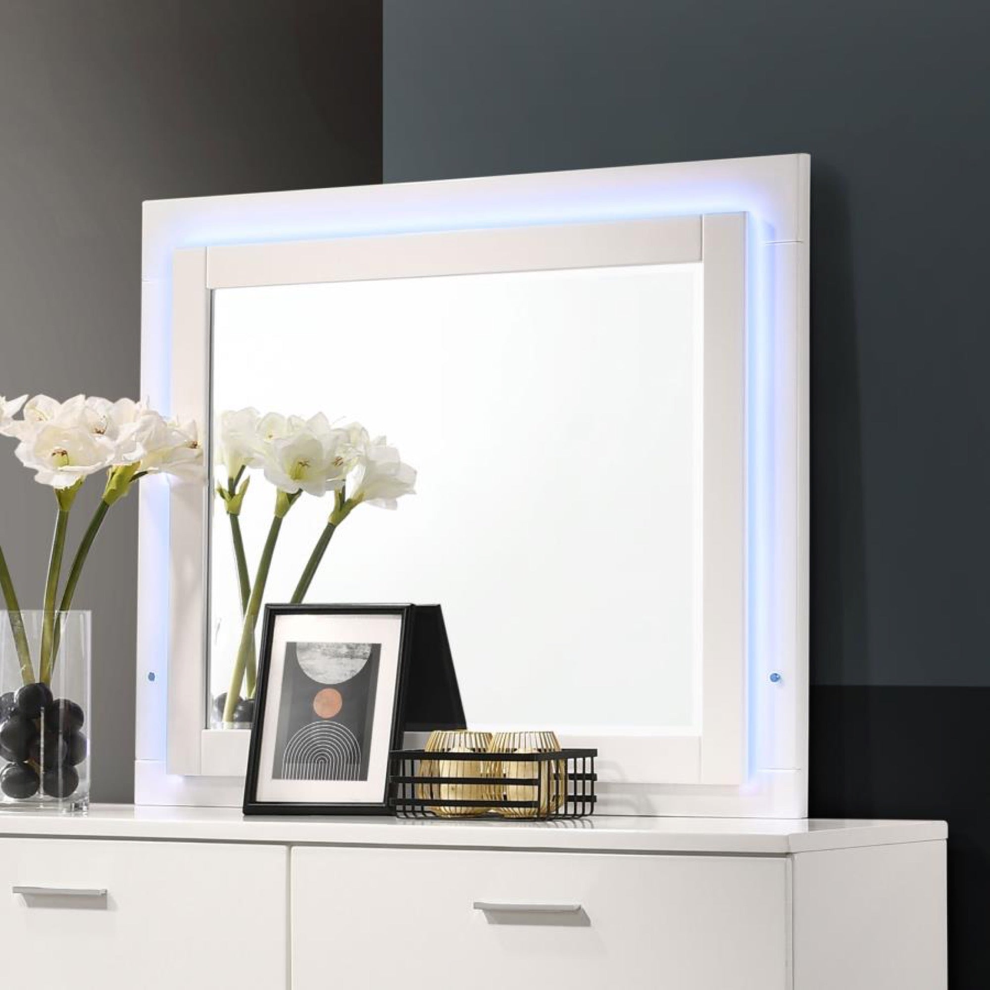 Felicity Dresser w/ LED Mirror