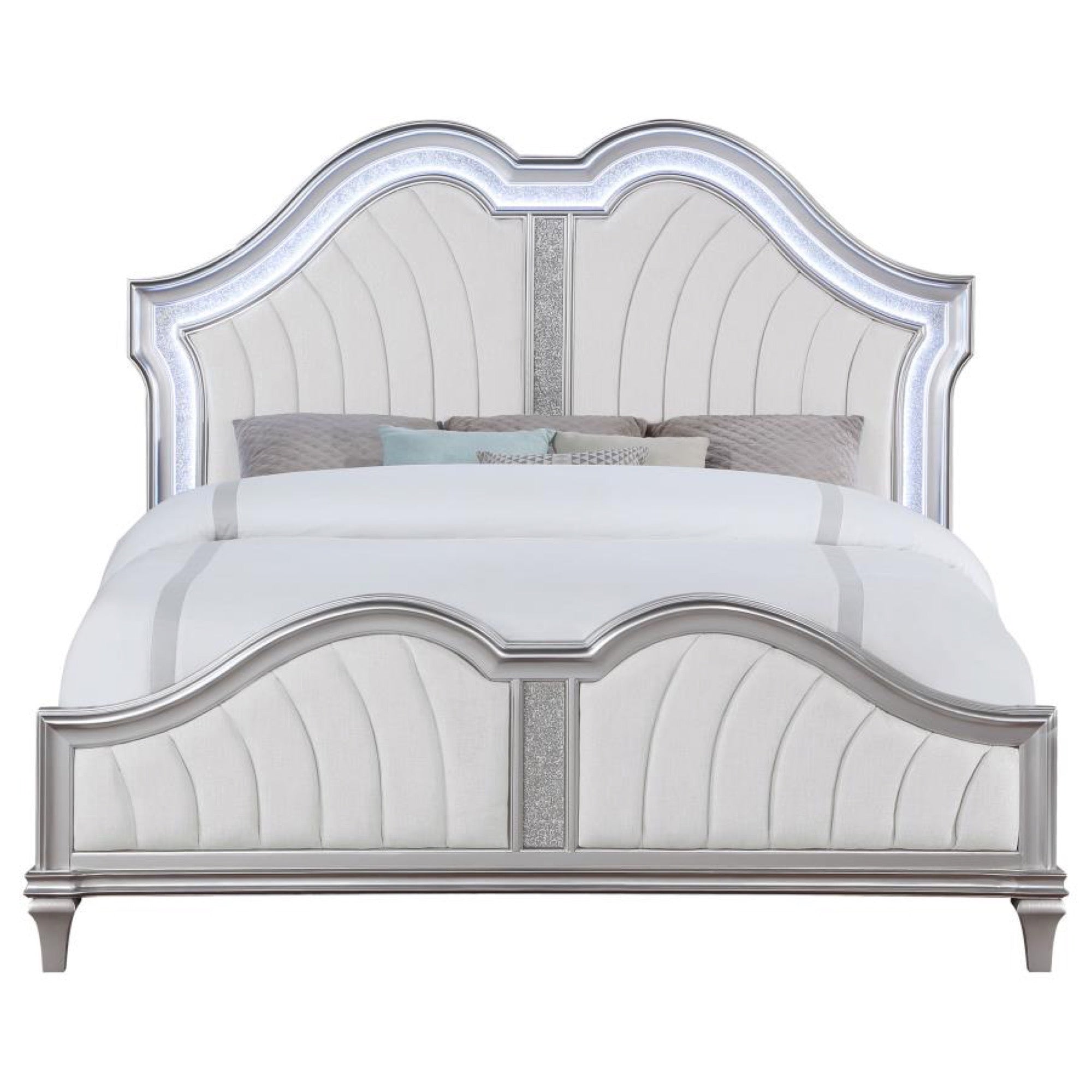 Evangeline Queen 3 Piece Upholstered Bedroom Set