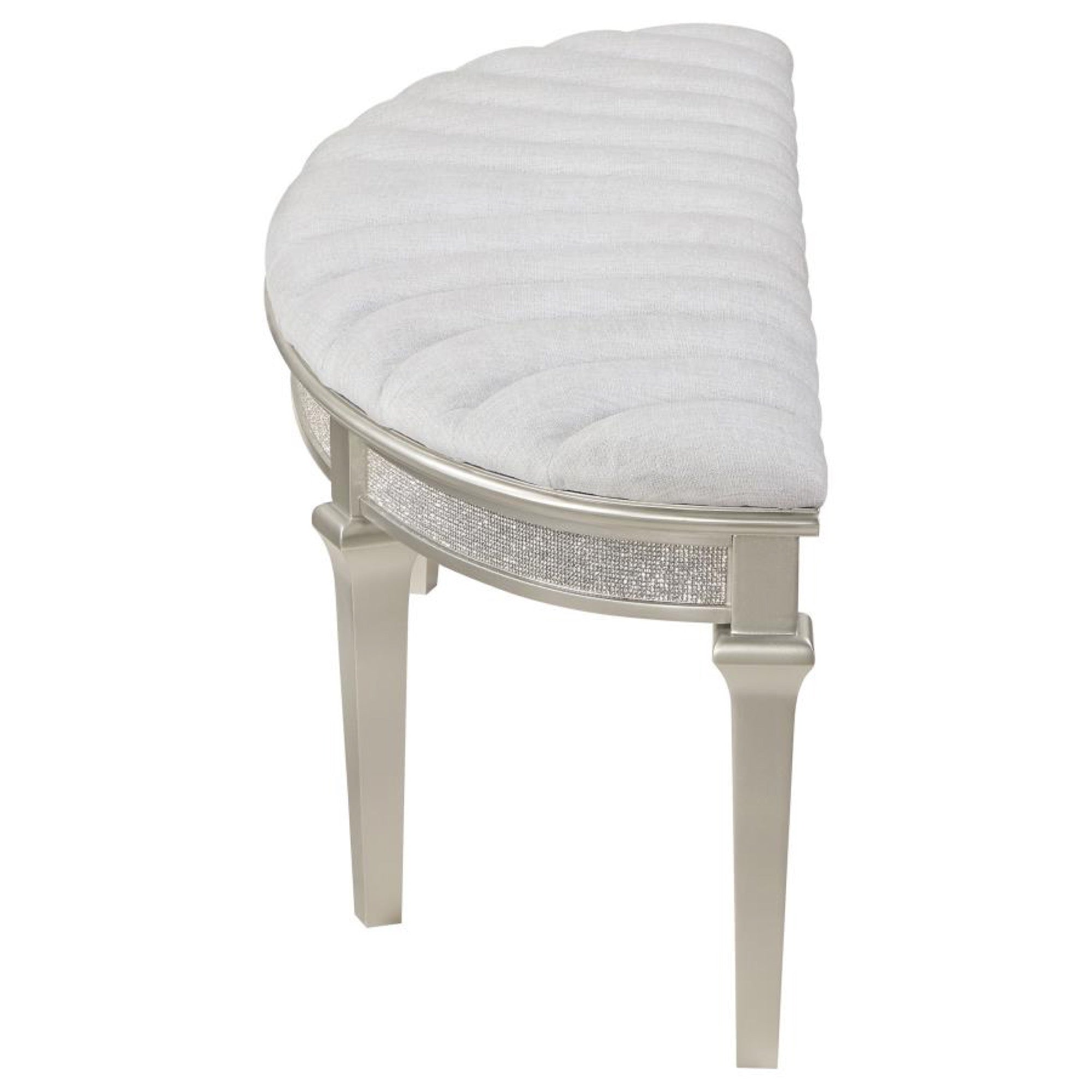 Evangeline Upholstered Demilune Bench