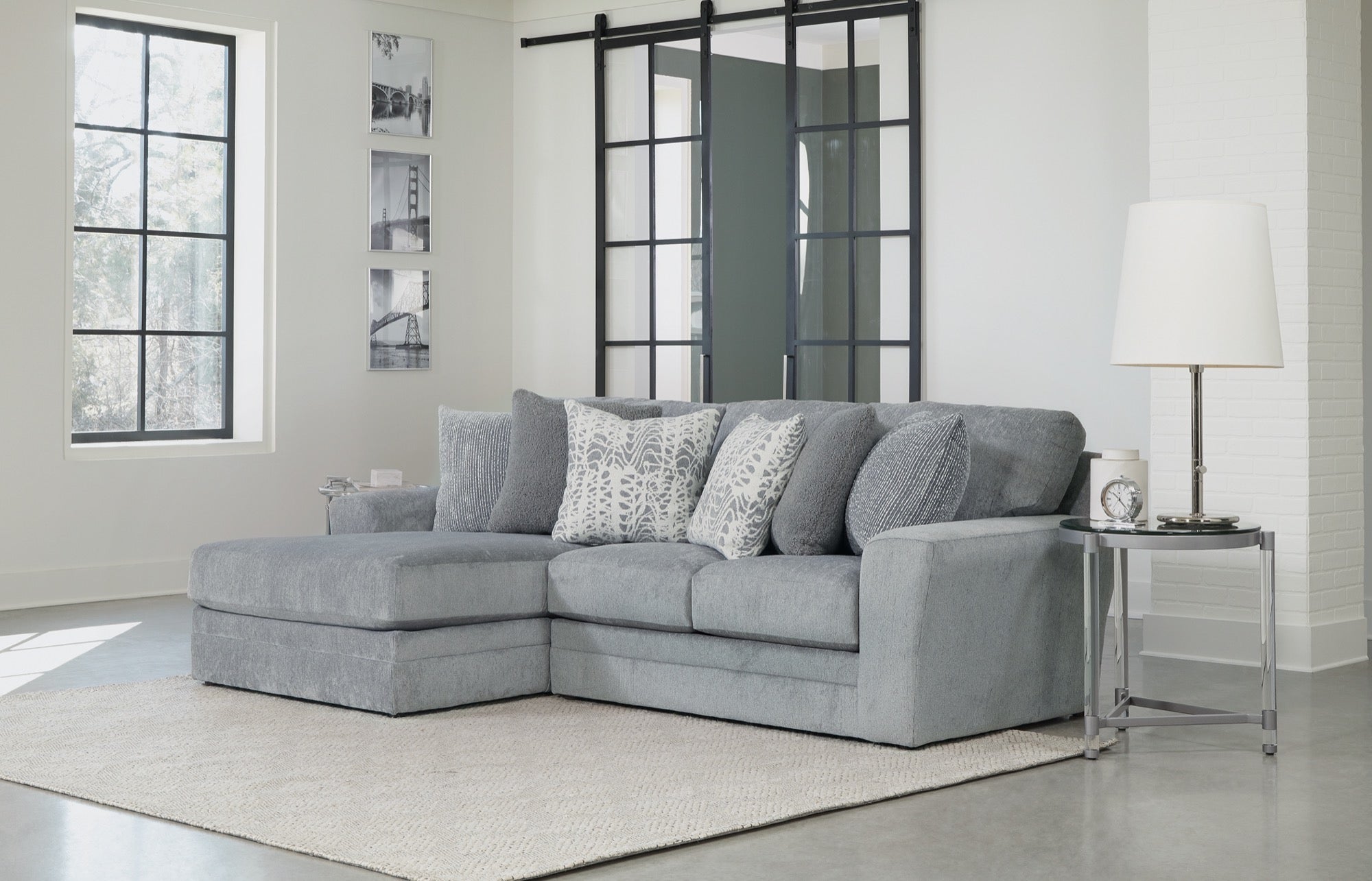 Glacier 2 Piece Sectional with Comfort Coil Seating