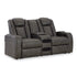 Fyne-Dyme Power Reclining Loveseat with Console