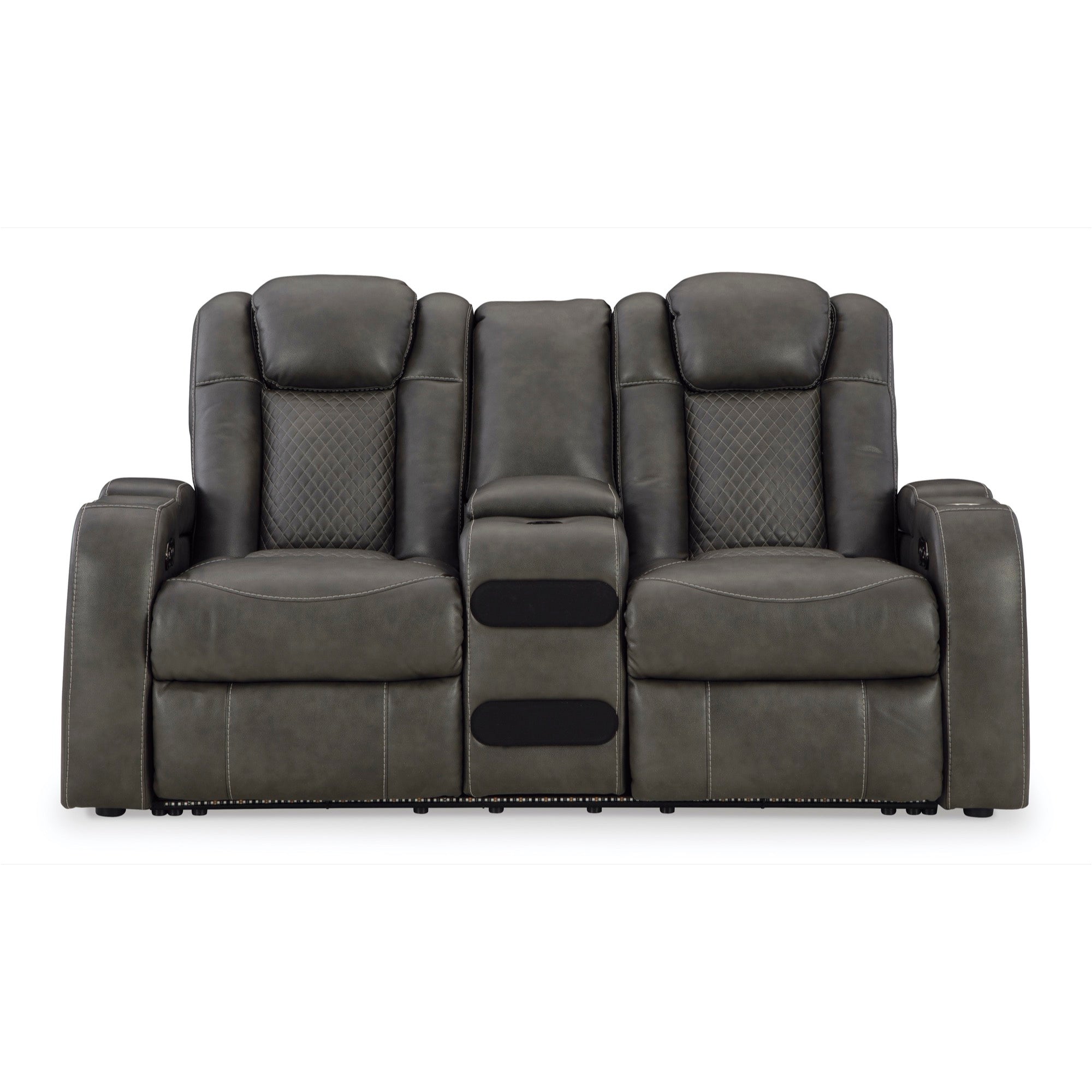 Fyne-Dyme Power Reclining Loveseat with Console