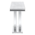 Adabella U-base Rectangle Sofa Table White and Chrome