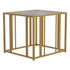 Adri Metal Frame End Table Matte Brass