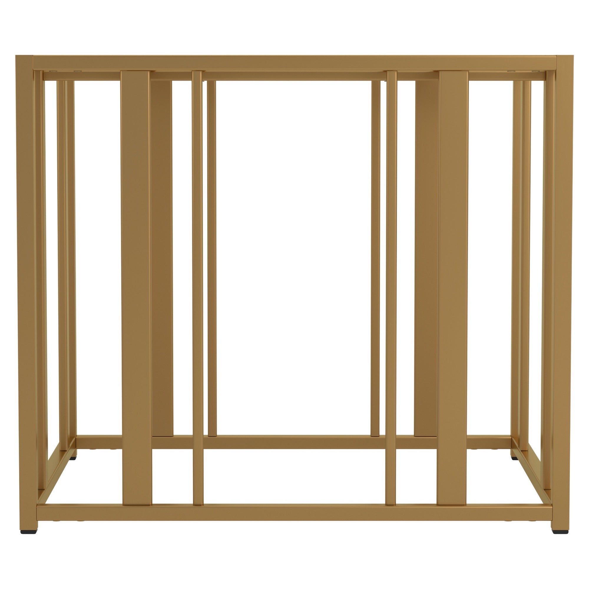 Adri Metal Frame End Table Matte Brass