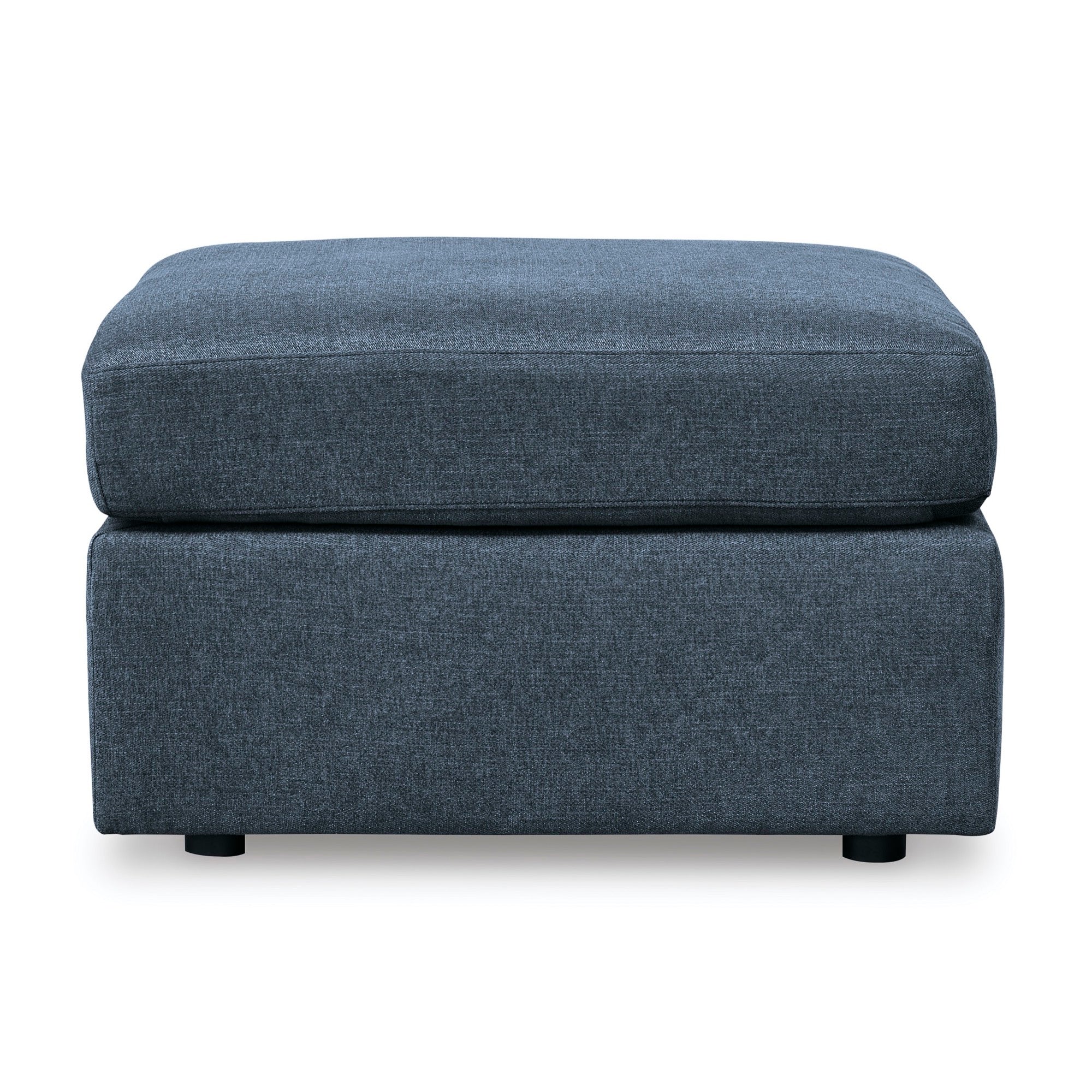 Kennedy Blue Ottoman