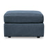 Kennedy Blue Ottoman