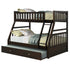 Lisbon Twin over Full Bunk Bed with Mattress Trundle