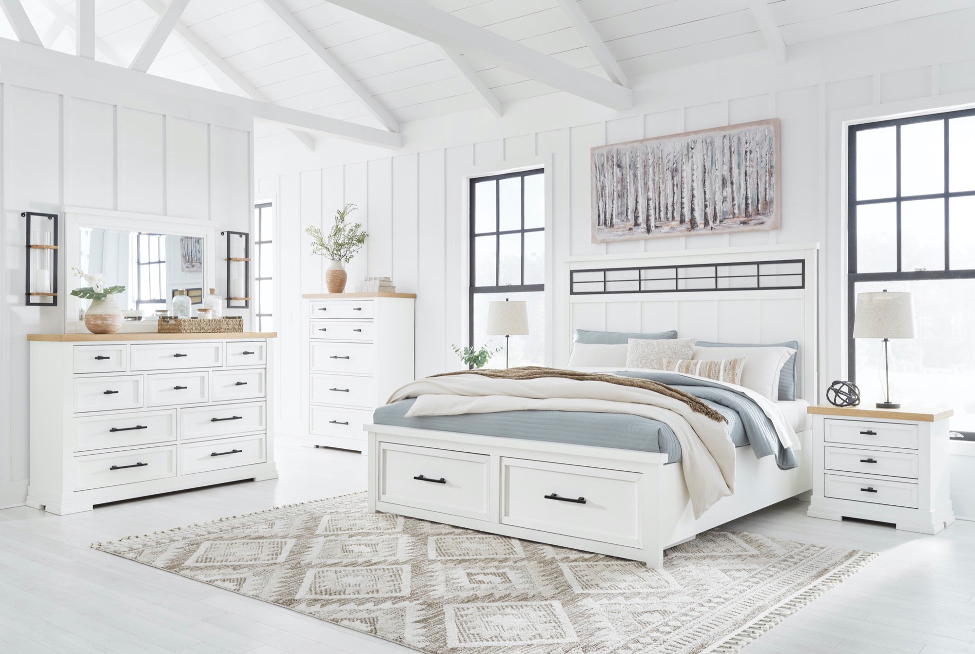 Asher King 5 Piece Bedroom Set