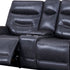 Bullard Power Reclining Leather Console Loveseat