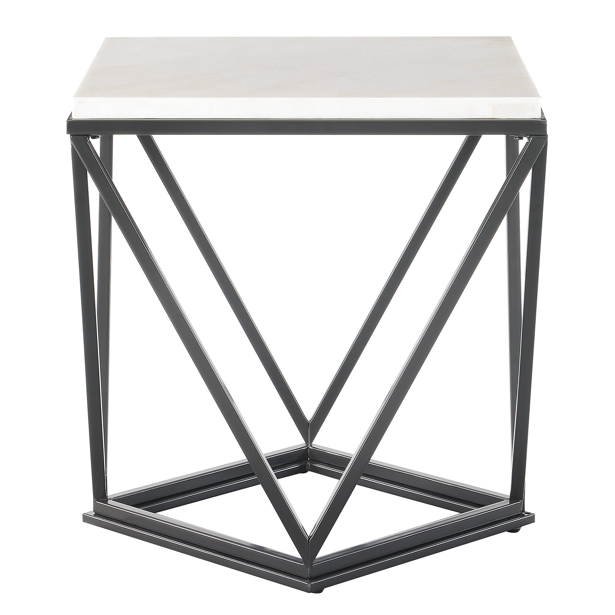 Riko End Table W/ Metal Leg