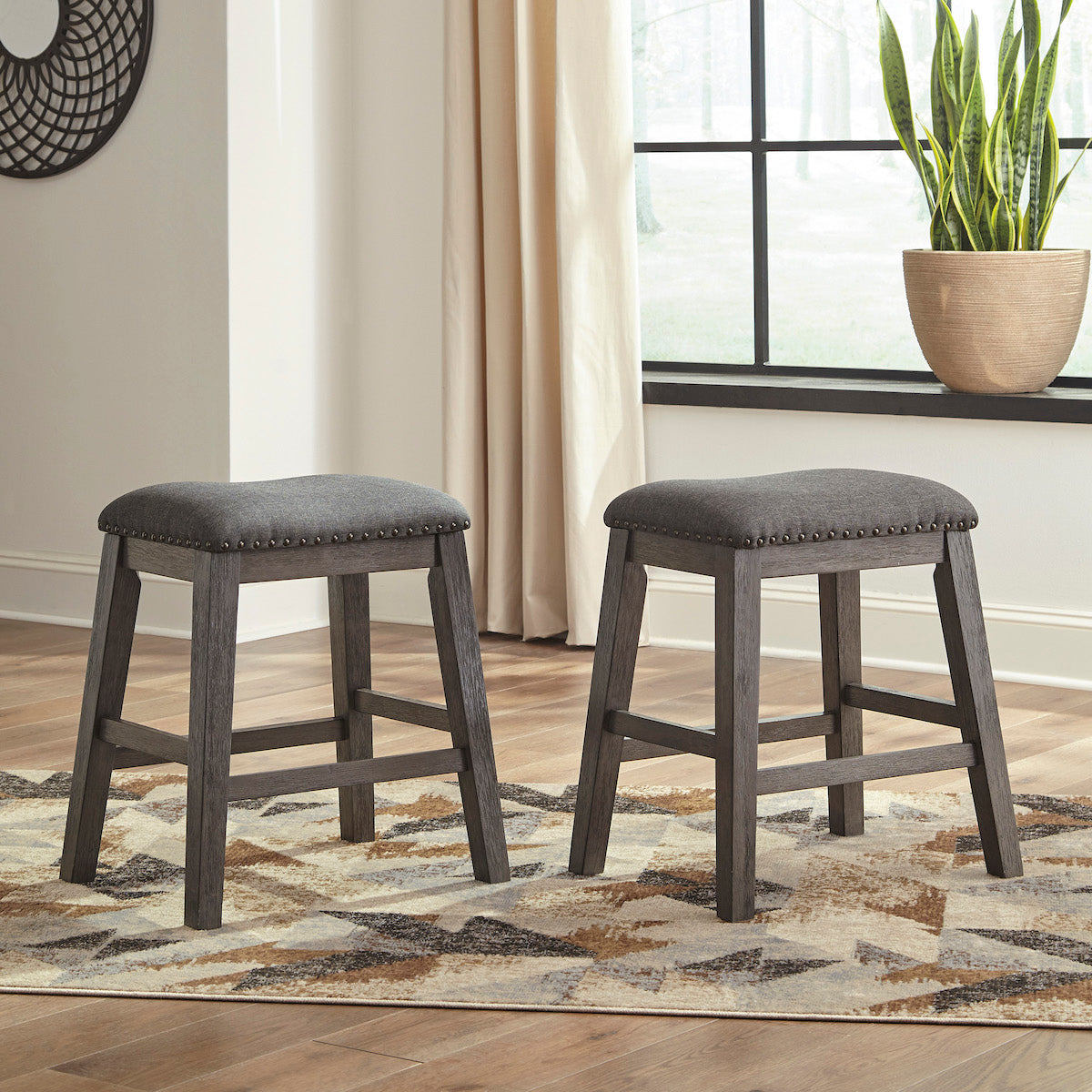 Caitbrook Upholstered Stool