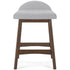 Lyncott Grey Counter Height Bar Stool (Set of 2)