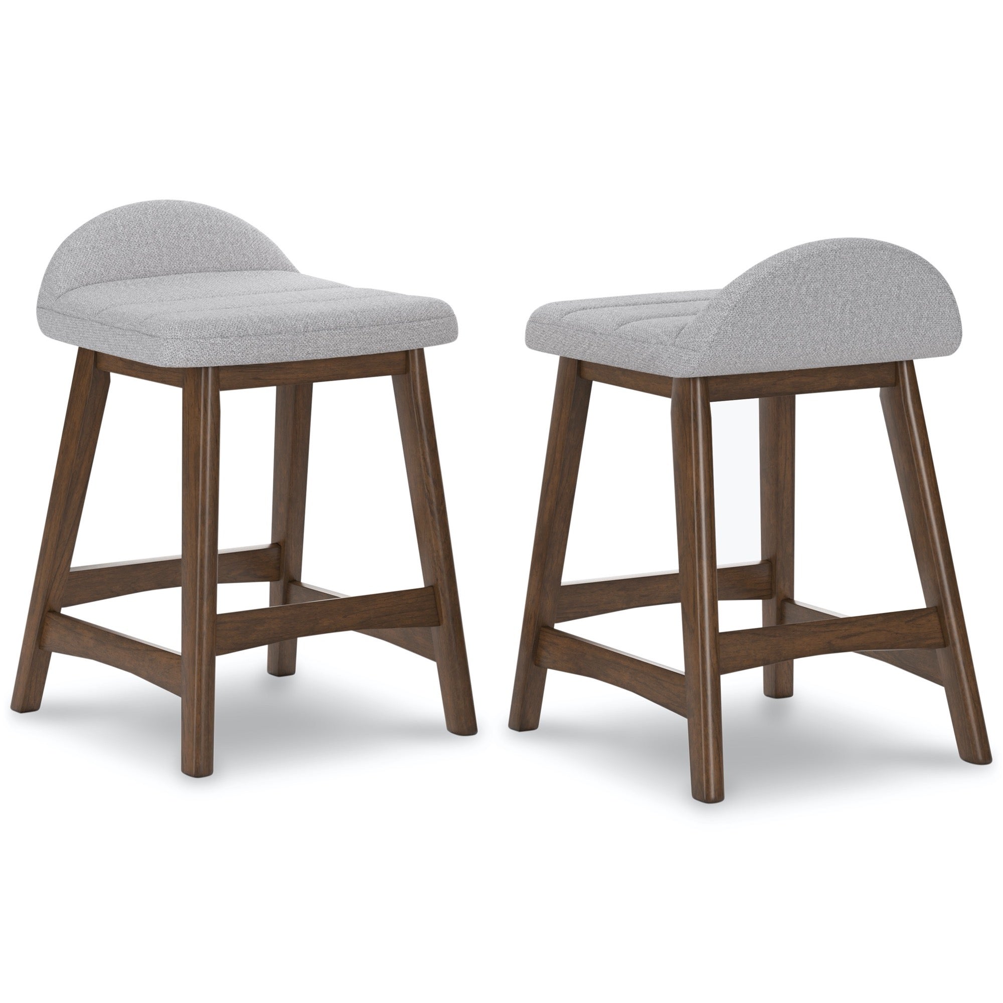 Lyncott Grey Counter Height Bar Stool (Set of 2)