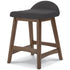 Lyncott Charcoal Counter Height Bar Stool (Set of 2)