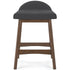 Lyncott Charcoal Counter Height Bar Stool (Set of 2)