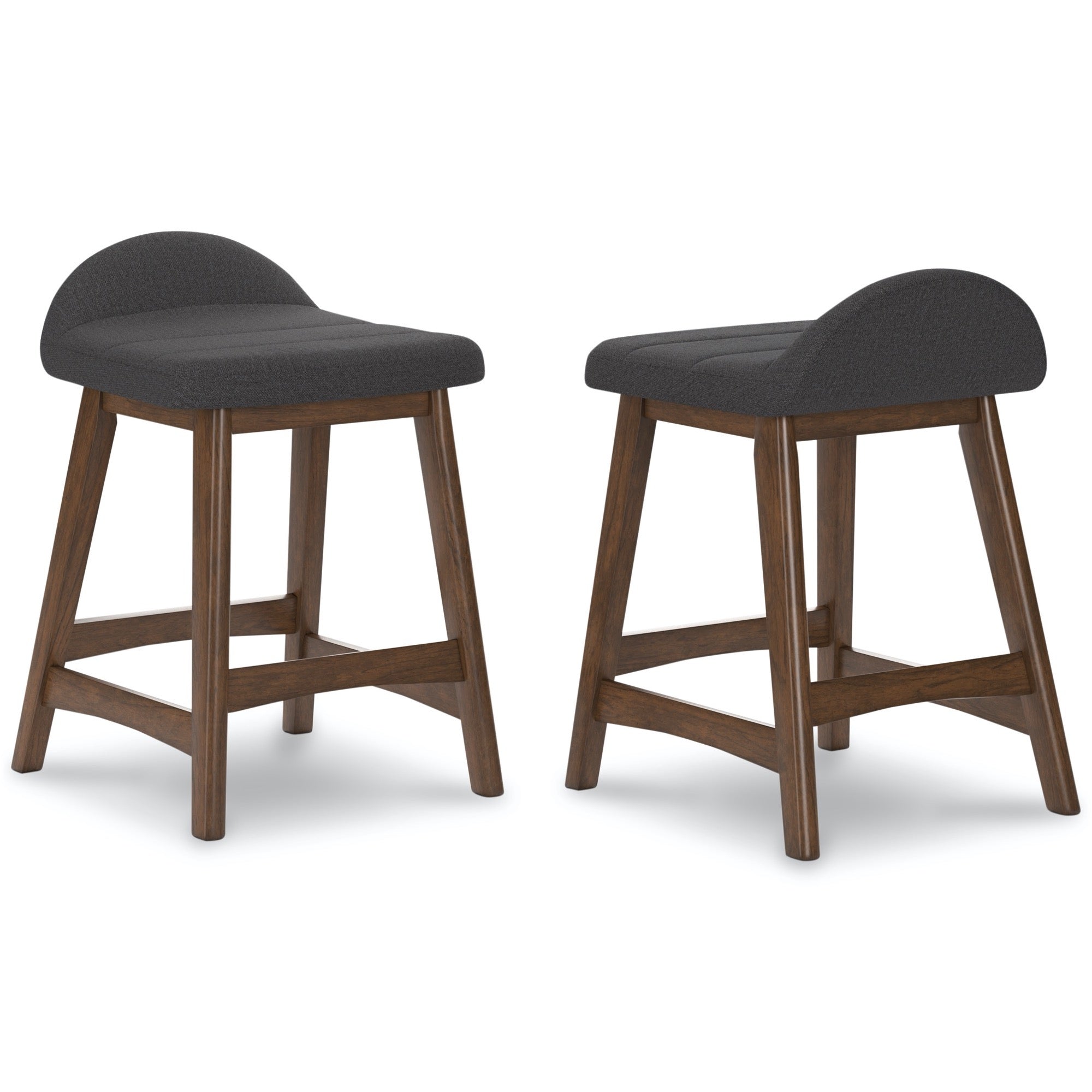 Lyncott Charcoal Counter Height Bar Stool (Set of 2)