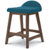 Lyncott Blue Counter Height Bar Stool (Set of 2)