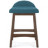 Lyncott Blue Counter Height Bar Stool (Set of 2)