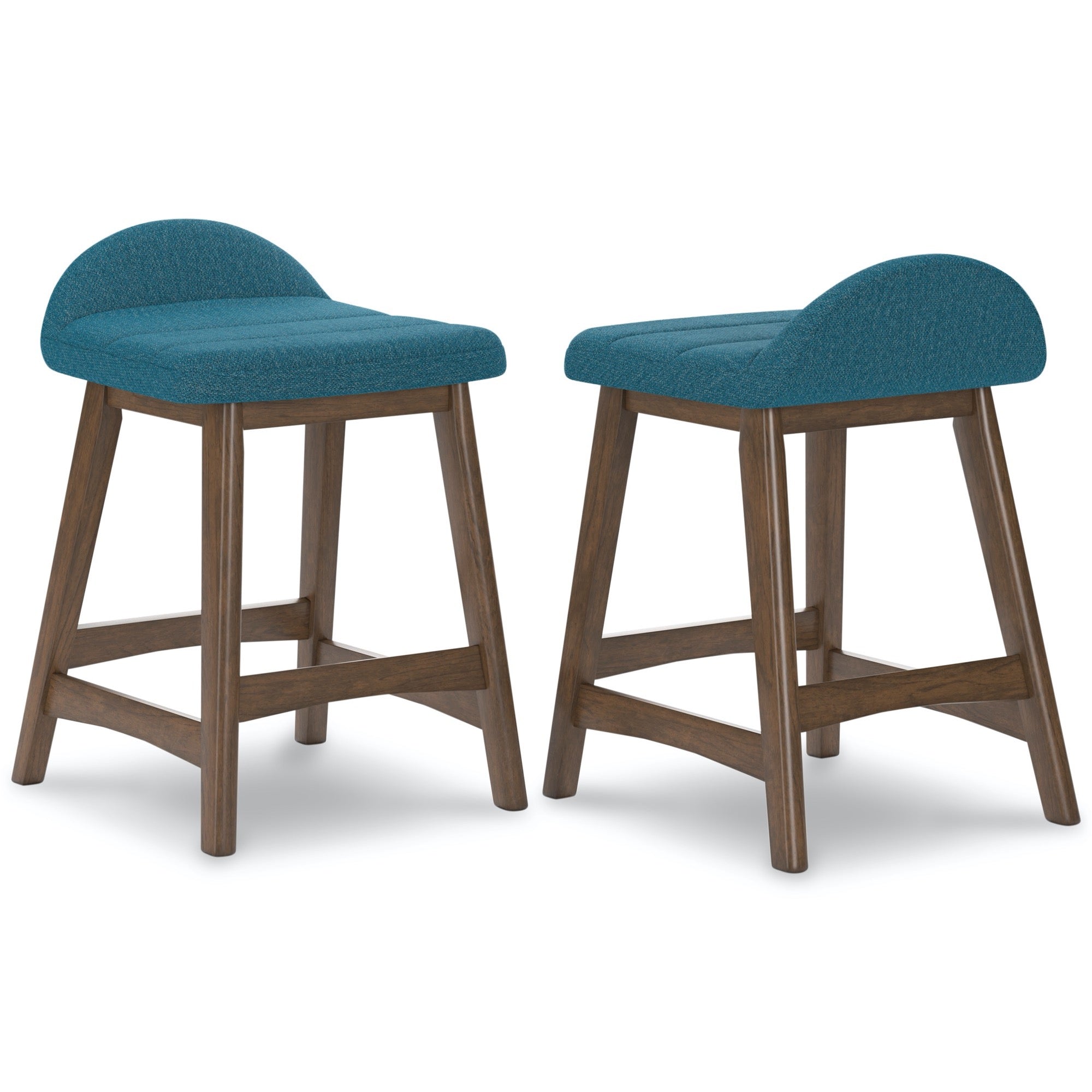 Lyncott Blue Counter Height Bar Stool (Set of 2)