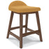 Lyncott Mustard Counter Height Bar Stool (Set of 2)