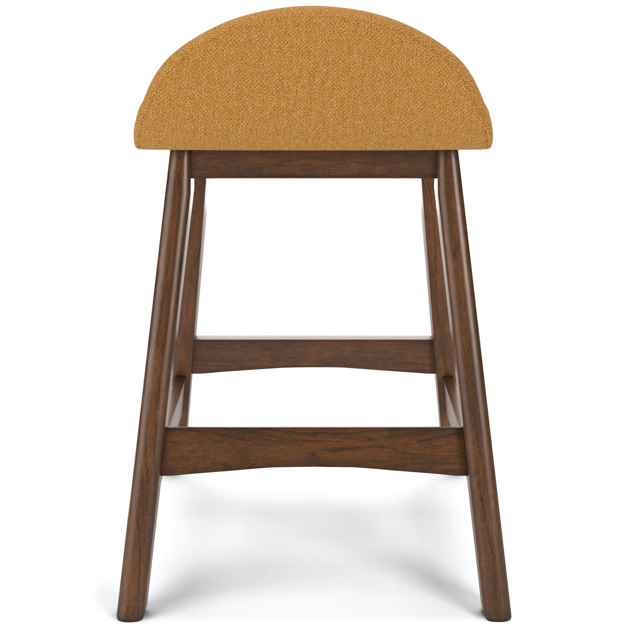 Lyncott Mustard Counter Height Bar Stool (Set of 2)