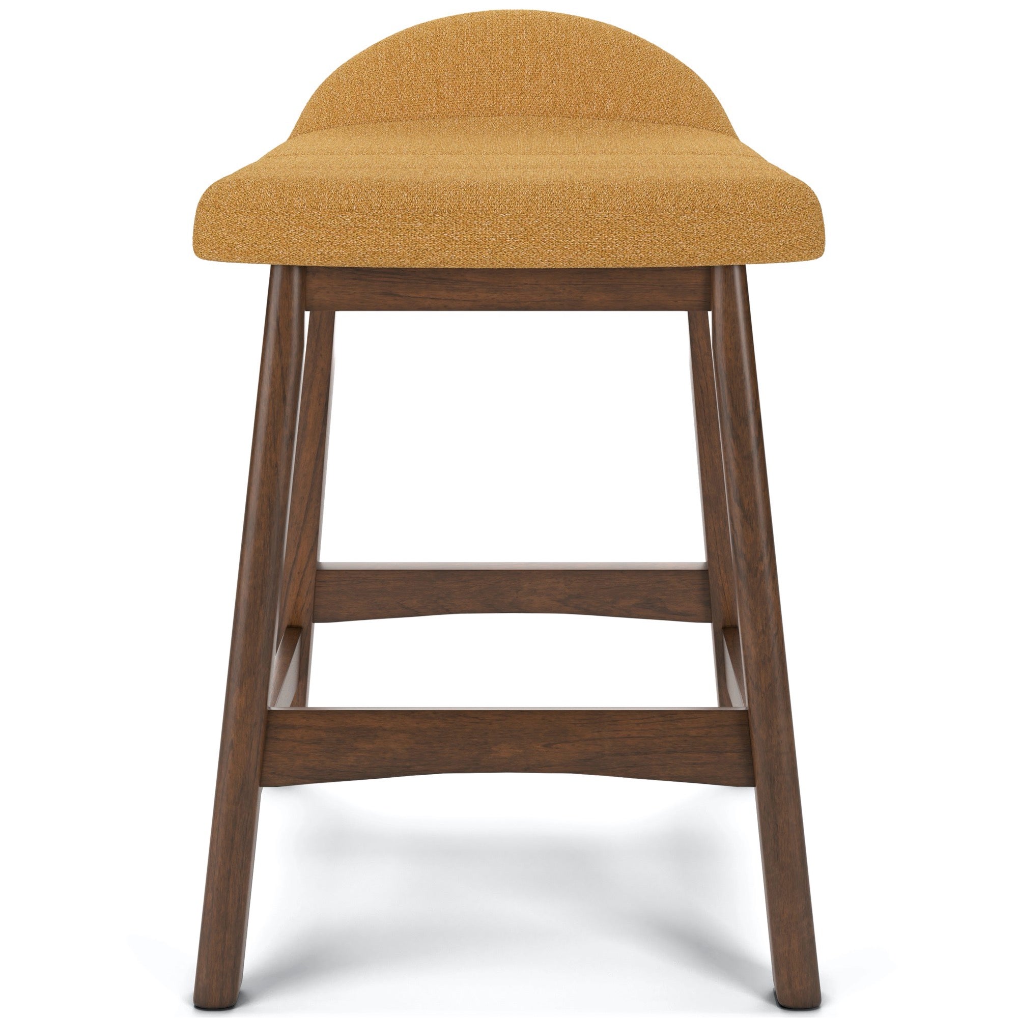 Lyncott Mustard Counter Height Bar Stool (Set of 2)