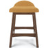 Lyncott Mustard Counter Height Bar Stool (Set of 2)