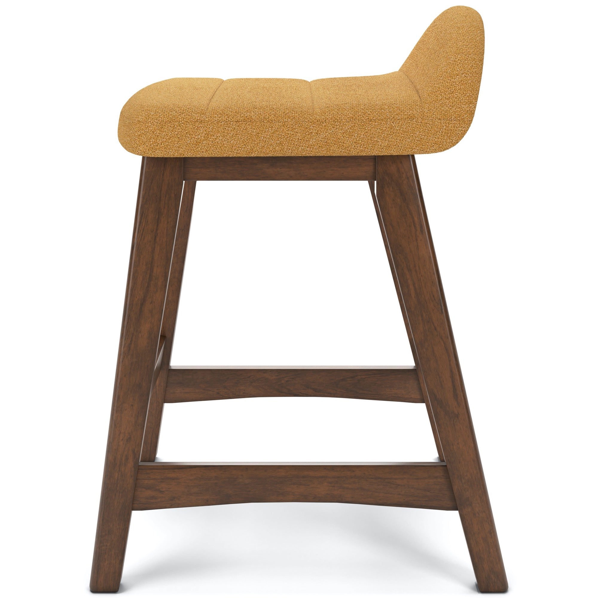 Lyncott Mustard Counter Height Bar Stool (Set of 2)