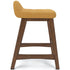 Lyncott Mustard Counter Height Bar Stool (Set of 2)