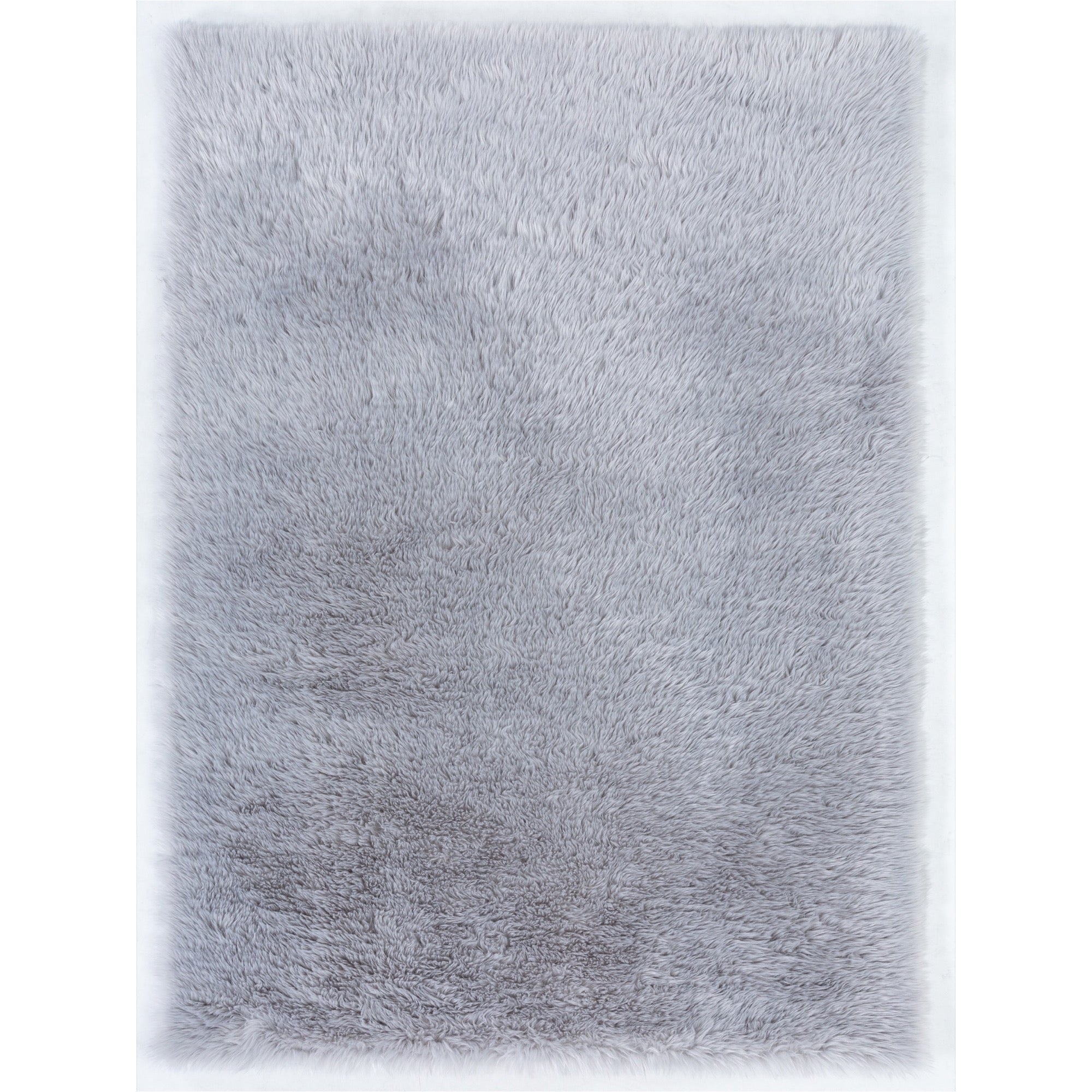 Flokati Shag Grey 5x7 Area Rug