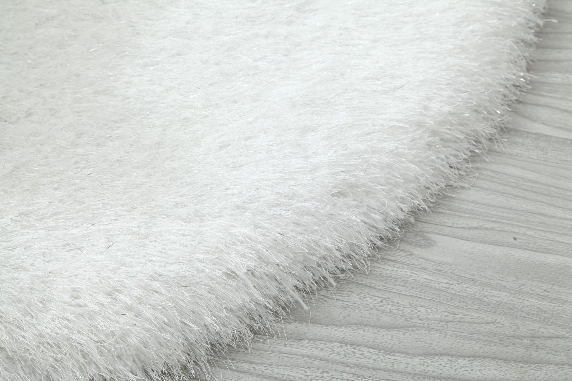 Manhattan White Half Moon Area Rug