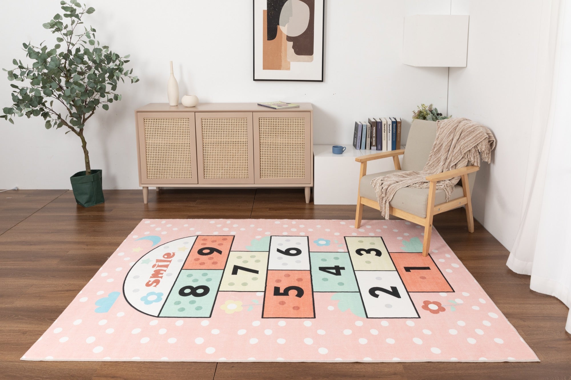 Kid Hopscotch 5x7 Area Rug