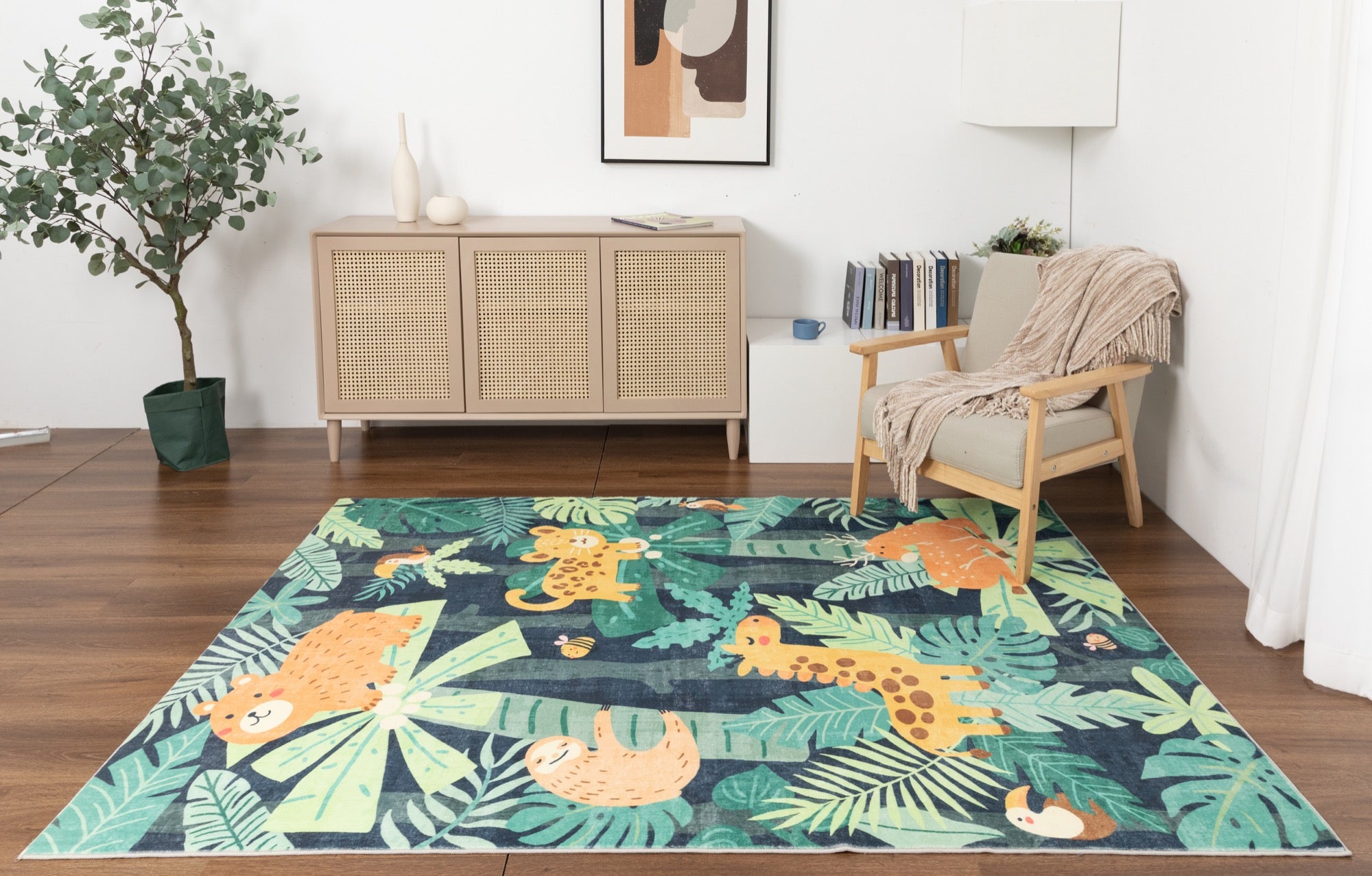 Kids Safari 5x7 Area Rug