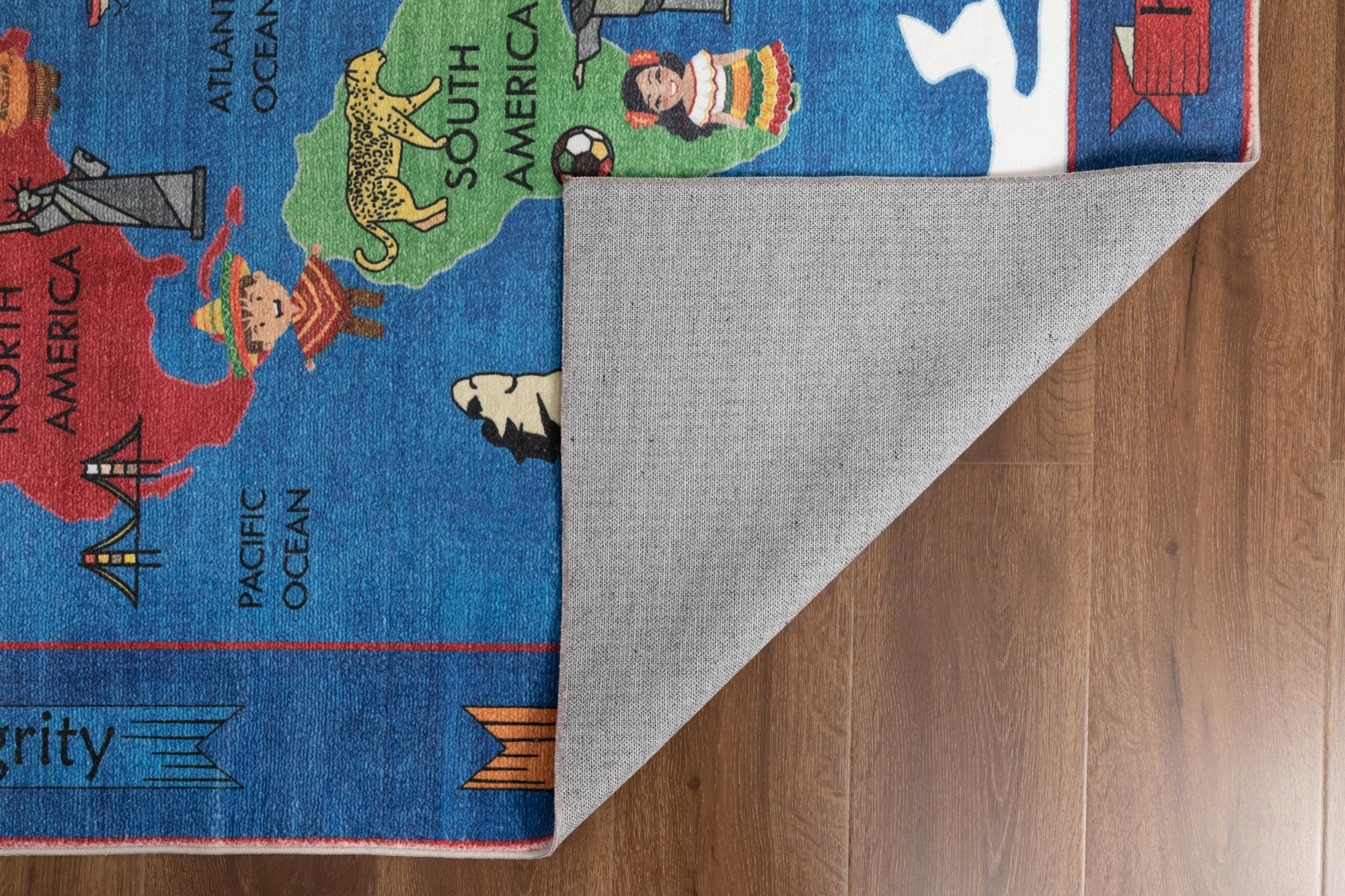 Kids Map 5x7 Area Rug