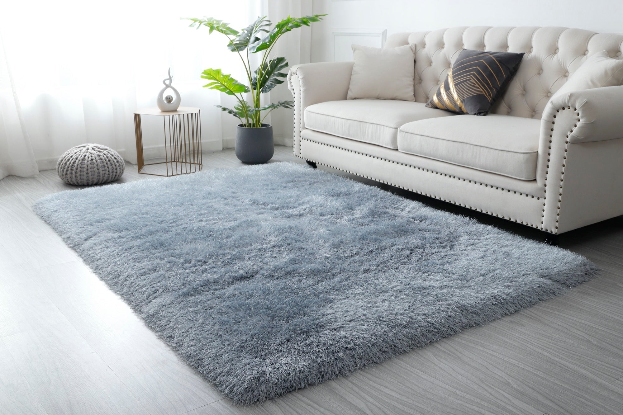 Manhattan Grey 8x10 Area Rug