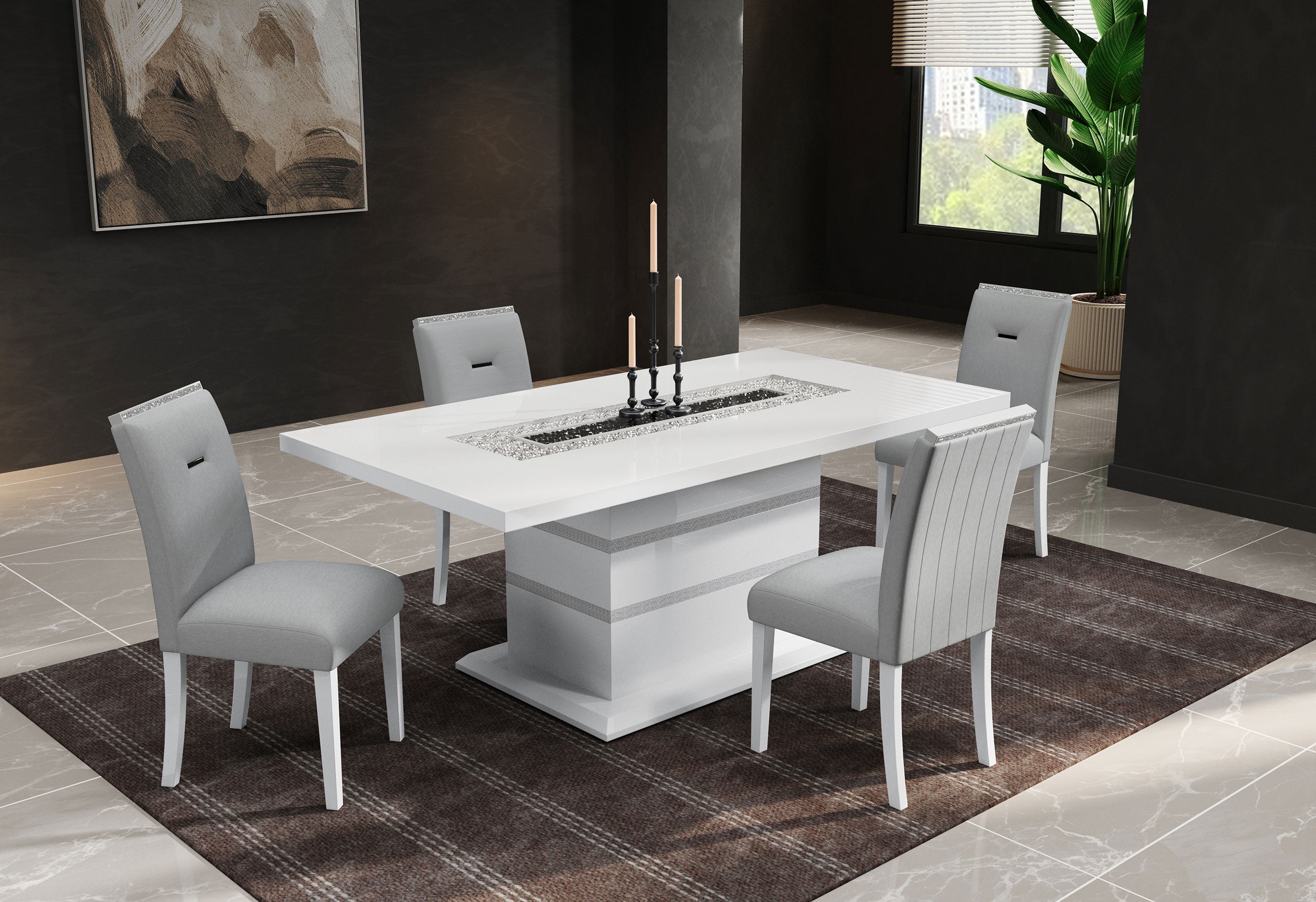 Lily 5 Piece Dining Set