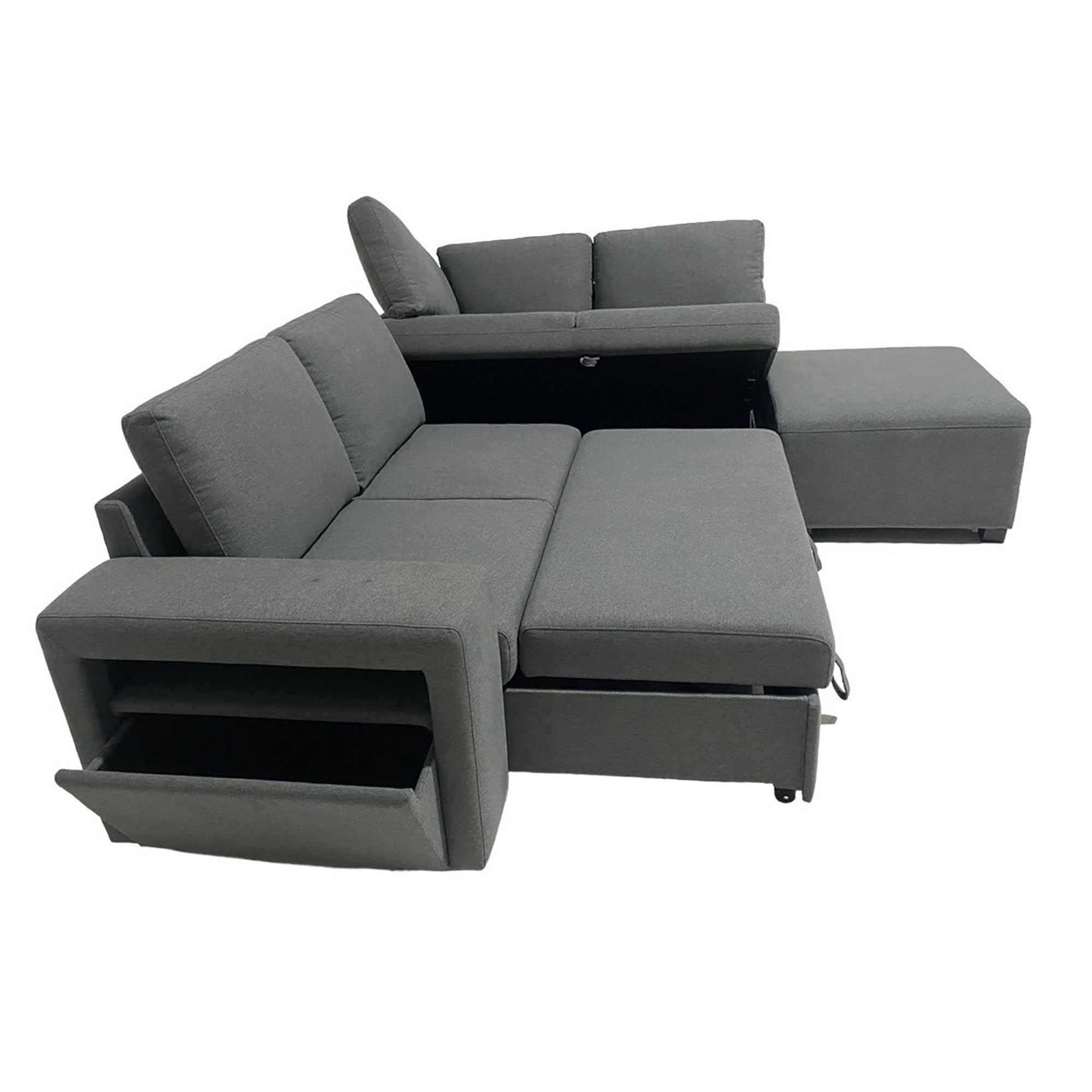 Morgan Sleeper Sectional with Storage Ottoman