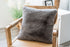 Faux Rabbit Fur Grey Pillow