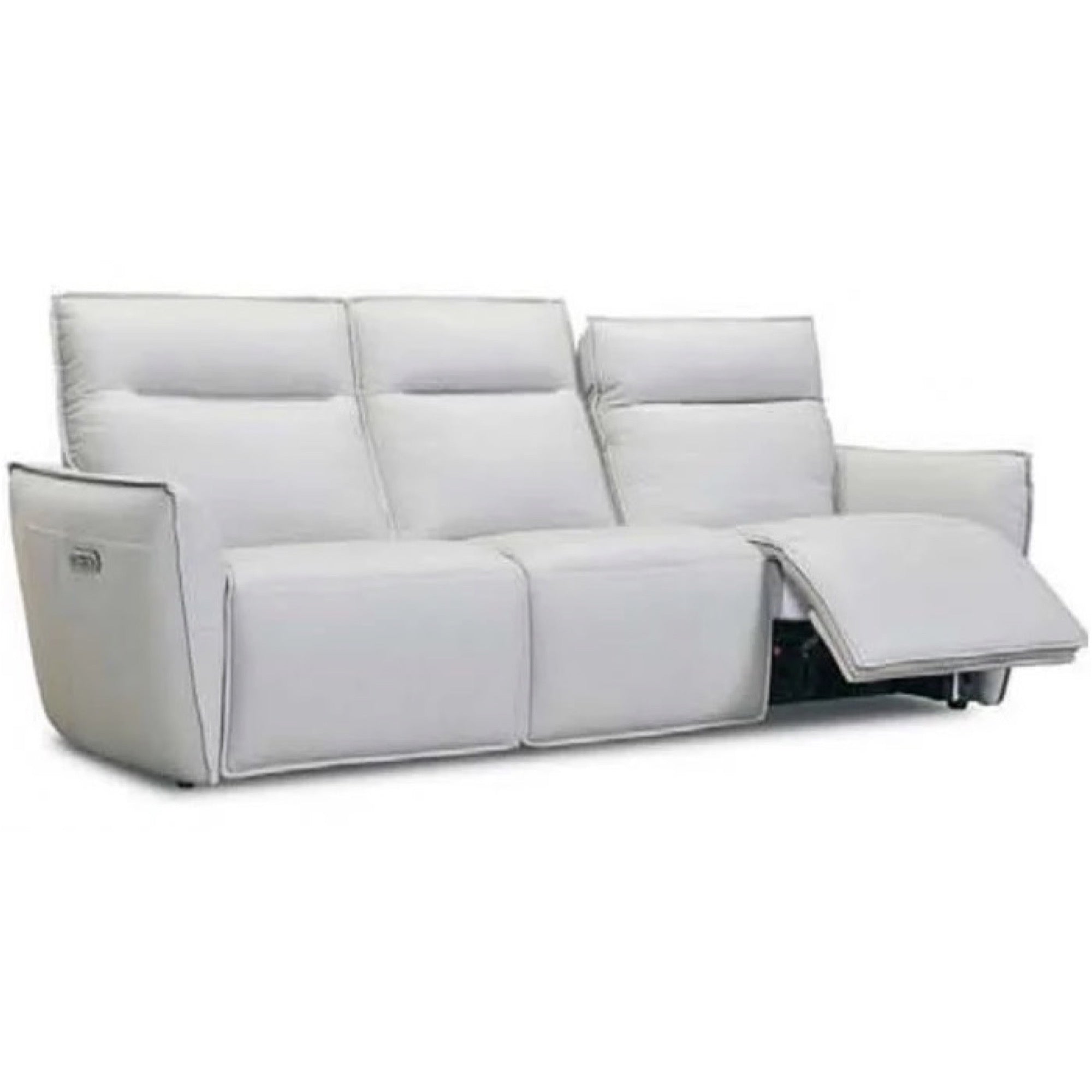 Atollo Dove Grey Power Reclining Sofa