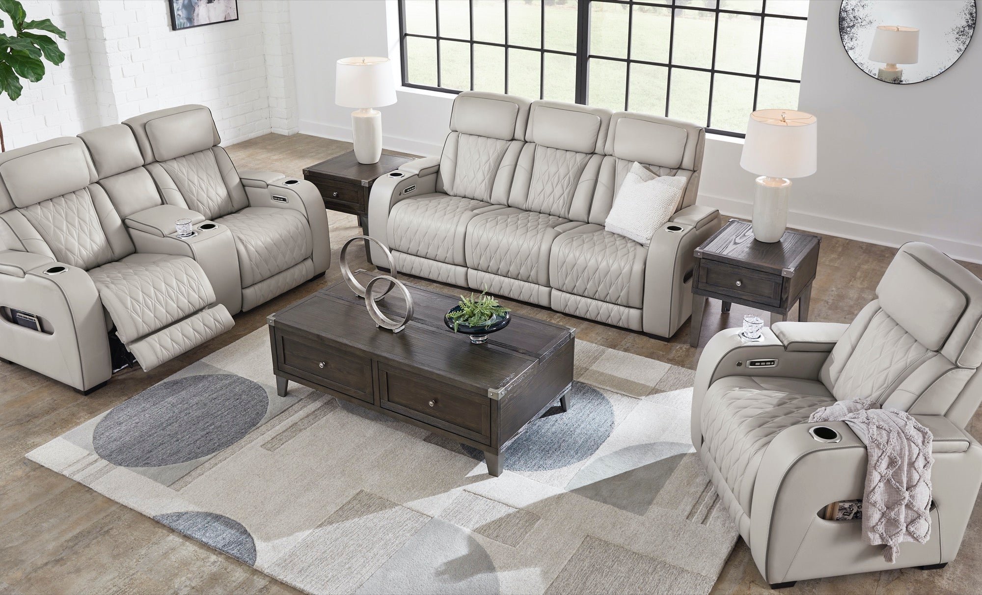 Boyington Power Reclining Sofa and Loveseat