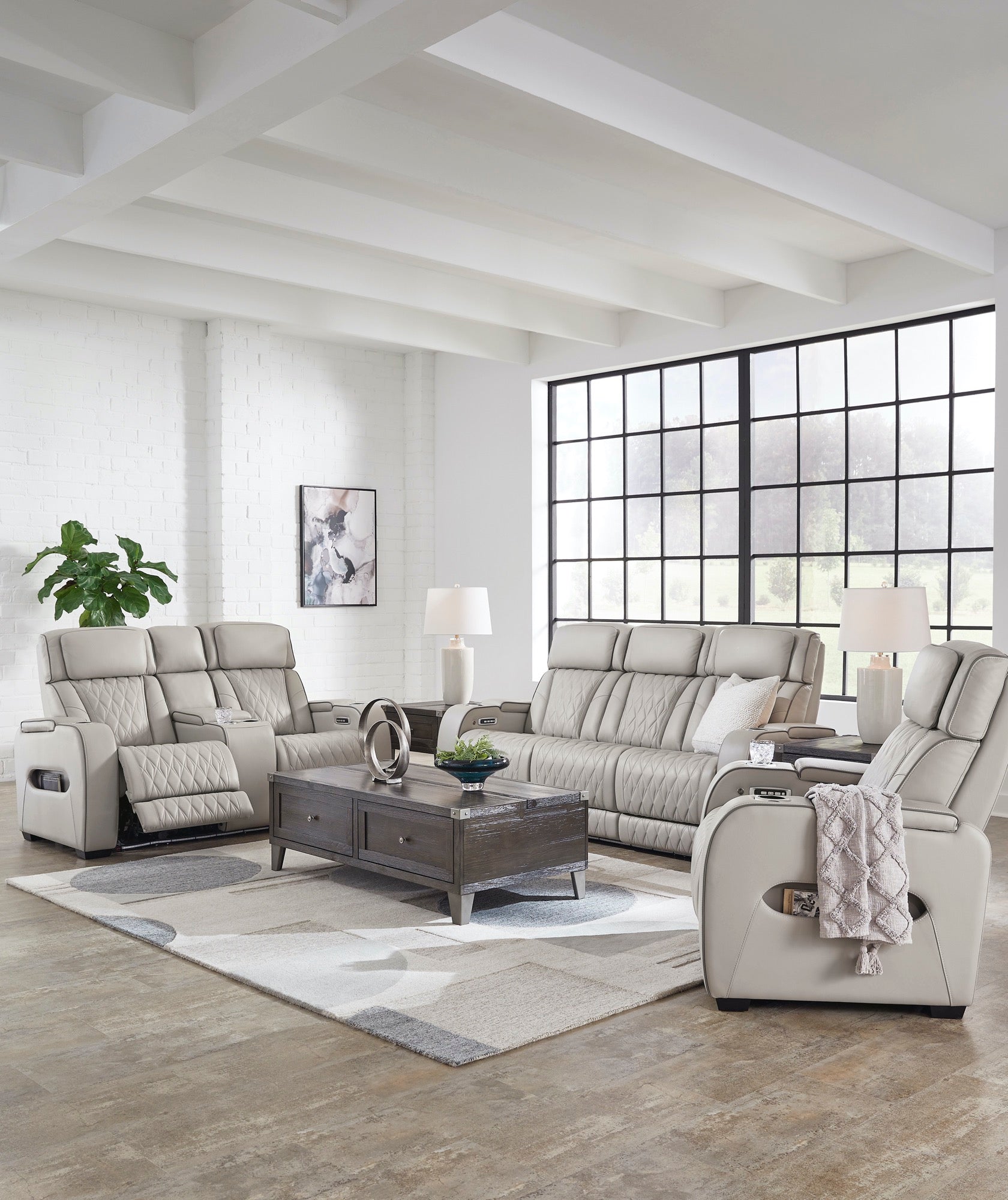 Boyington Power Reclining Sofa and Loveseat