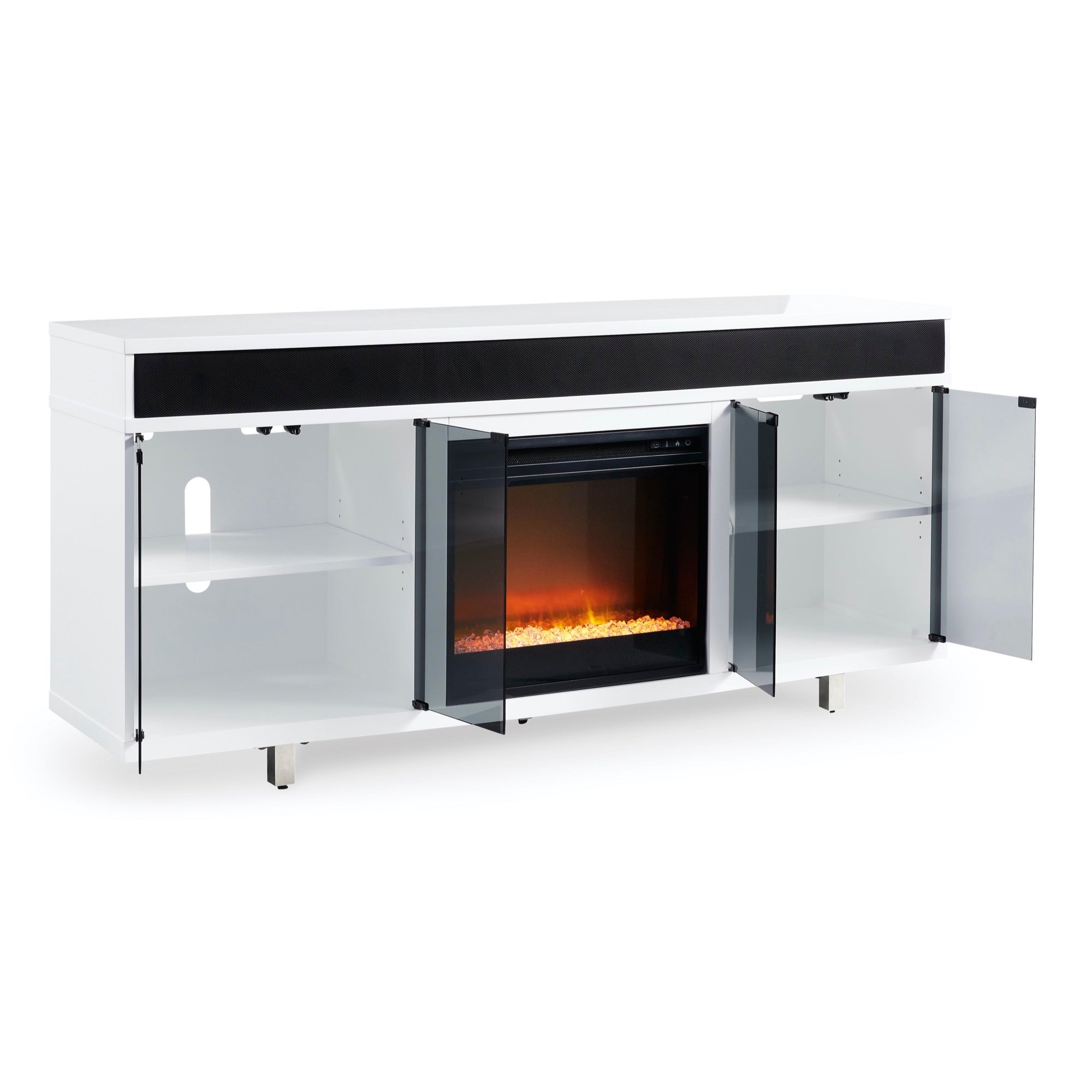 Gardoni 72" TV Stand with Electric Fireplace