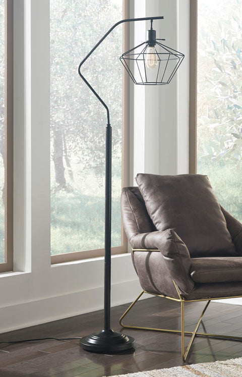 Makeika Black Floor Lamp