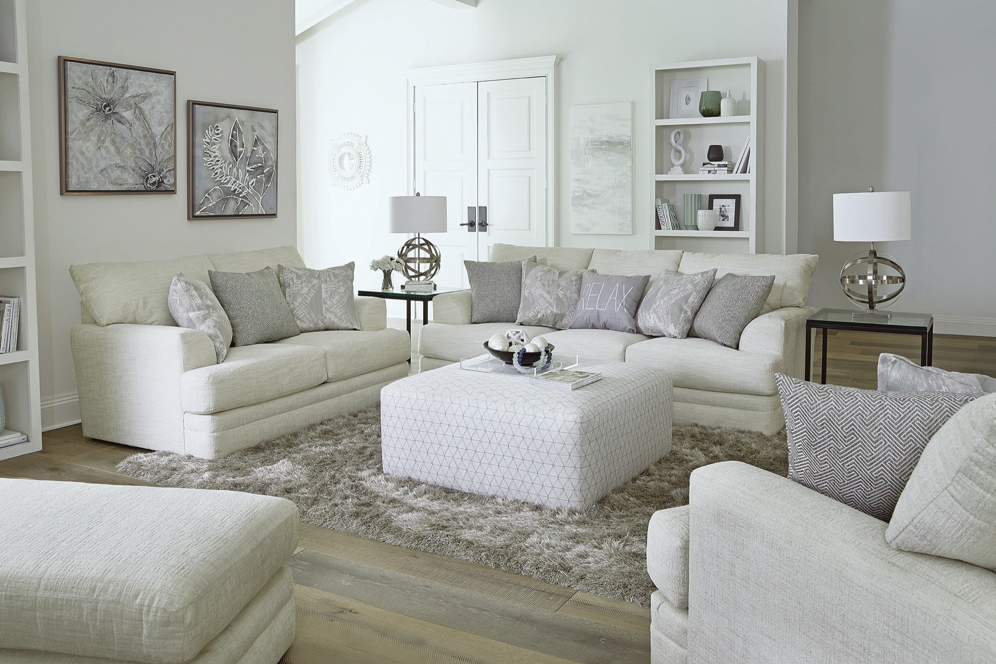 Zeller Cream Sofa