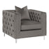 Phoebe Tufted Tuxedo Arms Chair Urban Bronze