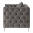 Phoebe Tufted Tuxedo Arms Chair Urban Bronze