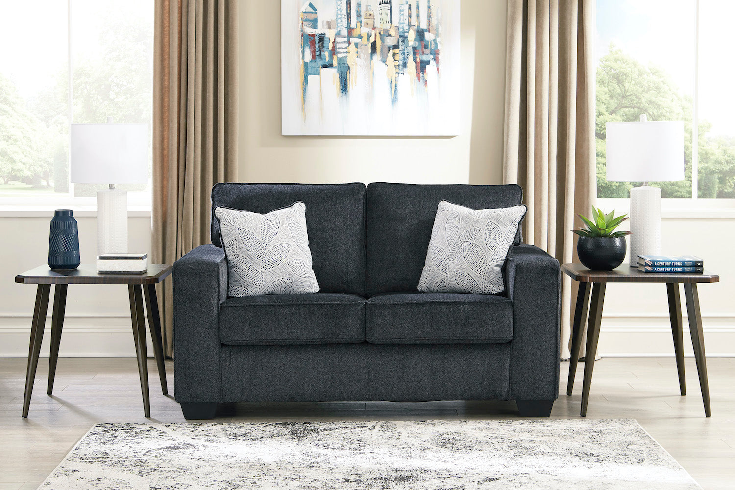 Abigail Slate Loveseat